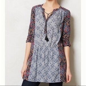 Anthropologie Akemi Kin Humboldt Printed Tunic Top